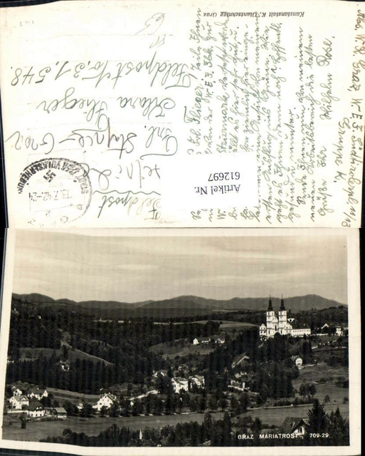 612697,Foto Ak Graz Mariatrost Wallfahrtskirche Kirche Feldpost Nr. 31548