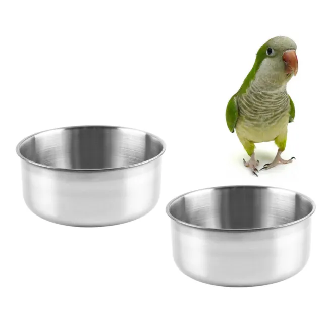 Plato de alimentación para pájaros alimentador en jaula para mascotas
