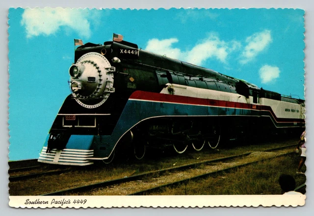 Southern Pacific 4449 RR American Freedom Train Vintage Unused Postcard Lima OH