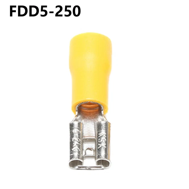Wire Connectors Terminals FDD2-250 FDD5-250 Tin Plating Electrical Equipment