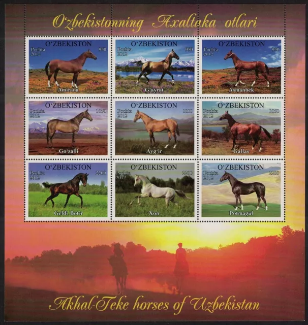 Uzbekistan Akhal-Teke Horses of Uzbekistan MS 2012 MNH SG#MS844