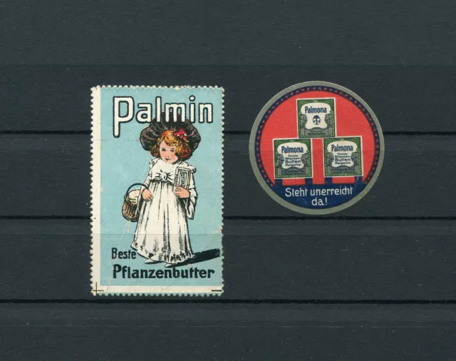 Cinderella / Poster Stamps Palmin Palmona Butter Germany 1910's