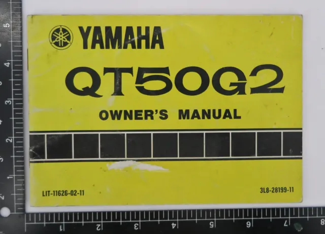 1980 Yamaha Yamahopper QT50 Moped Scooter Owners Operator Manual OEM Used