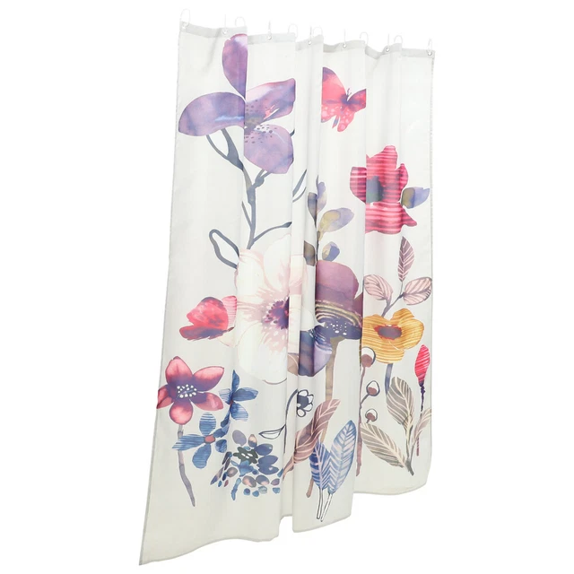 Cortina de ducha impermeable estampado de flores cortina de ducha cortina de ducha decorativa