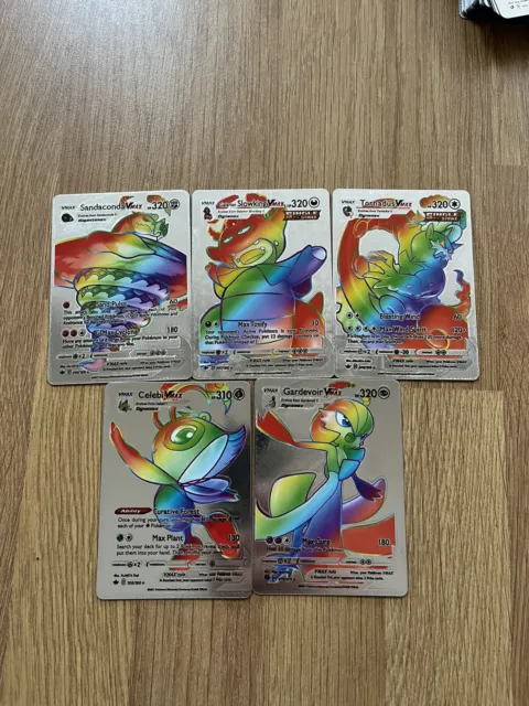 Pokémonkarte 5x silber glänzend Holo Bundle Inc. Celebi Gardevoir Tornadus langsam