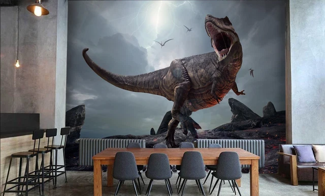 3d-dinosaur-rock-389-wallpaper-mural-paper-wall-print-indoor-murals-ca