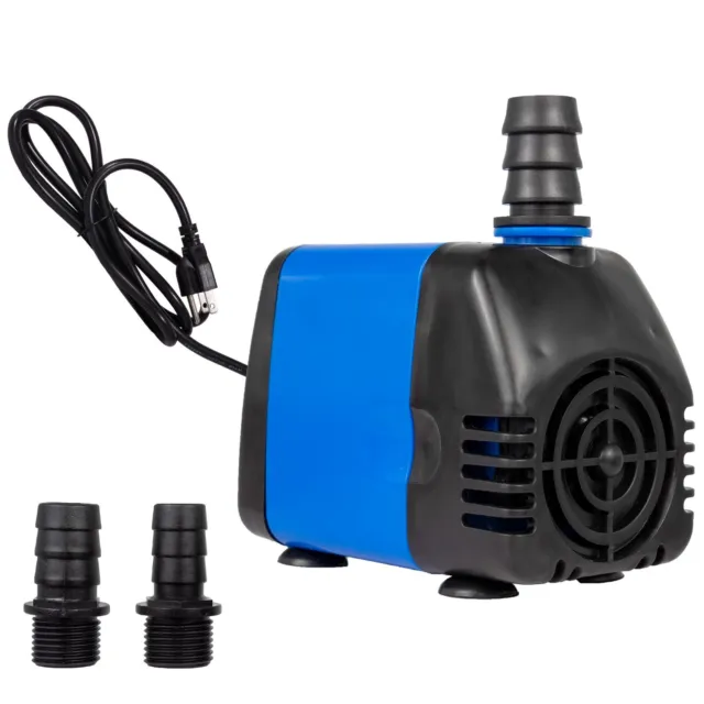 265-1200 GPH Submersible Fountain Pond Aquarium Water Pump 12’ SJTW Adjustable