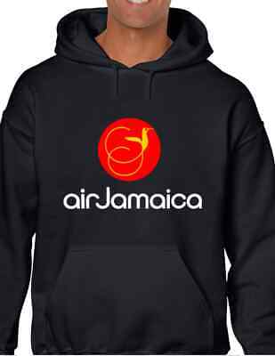 Air Jamaica Logo Hoodie Jamaican Beach Island Vacation Airline Hooded Sweatshirt