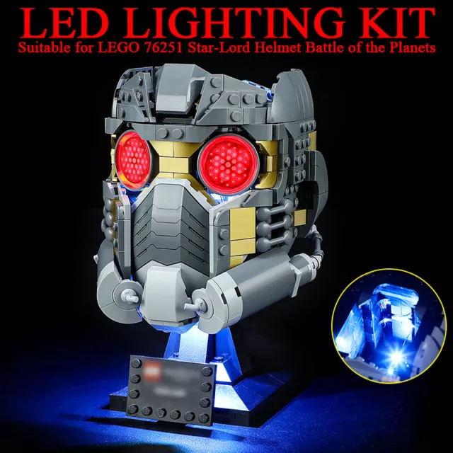 LED Lighting Kit For LEGO 76251 Star-Lord's Helmet Light Decor NO MODEL