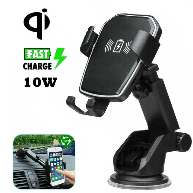 10W Automatisch Handyhalterung Fast Wireless Charger Qi Ladestation Handy Halter
