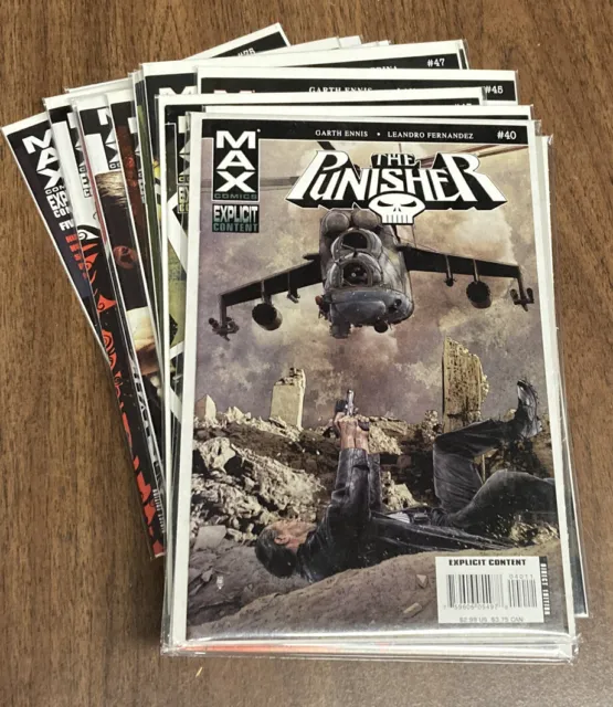 The Punisher MAX (2004) issues 40-75 solid Marvel Comics Garth Ennis (36 issues)
