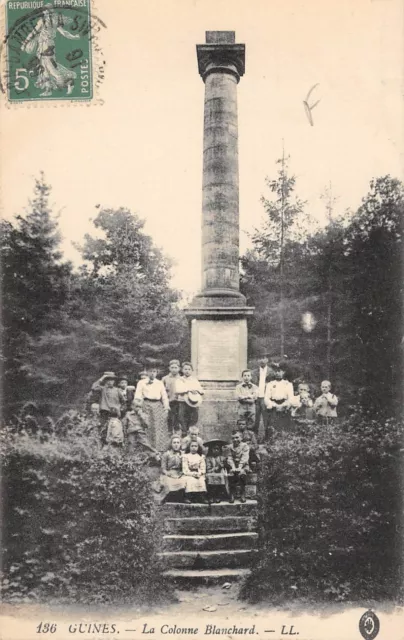 Cpa 62 Guines La Columne Blancard