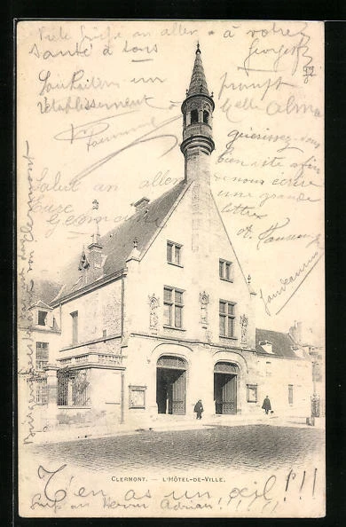 CPA Clermont, L´Hotel-de-Ville