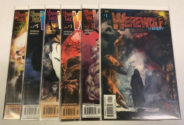 Strange Tales Werewolf By Night #1-6 Complete Set Marvel 1997 Ghost Rider