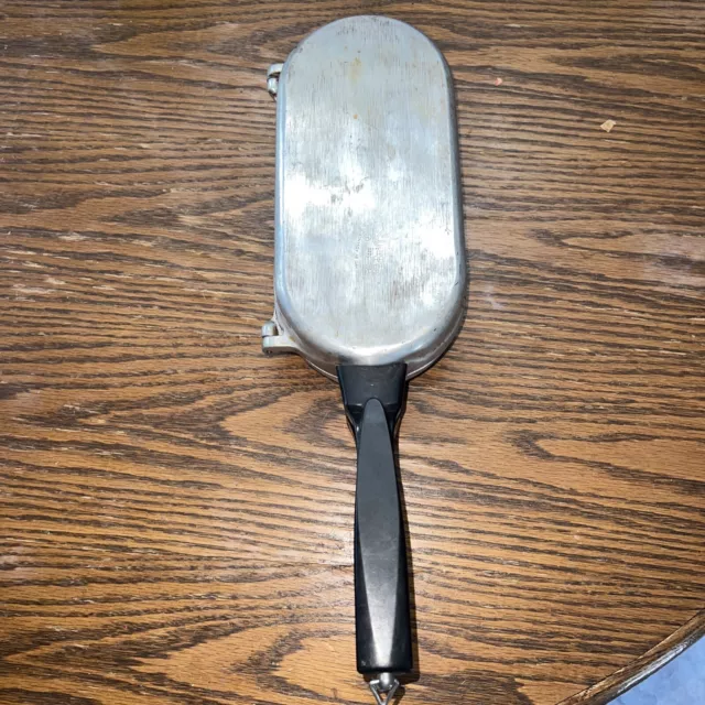 VTG MIRACLE MAID Omelet Fish Pan Hinged Folding Cast Aluminum Cookware Poaching VTG MIRACLE MAID Omelet Fish Pan Hinged Folding Cast Aluminum Cookware Poaching
