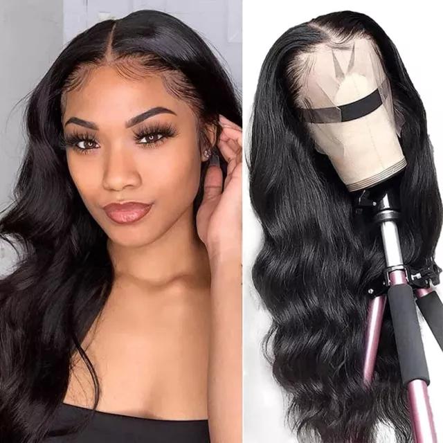Body Wave Wig Brazilian Remy Human Hair HD Lace Frontal Wigs Pre Plucked Natural