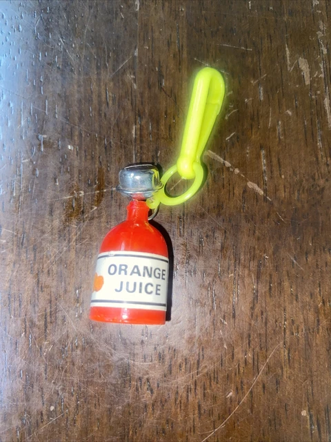 Rare Vintage 1980s Plastic Bell Orange Juice Jug Charm For 80s Charm Necklace