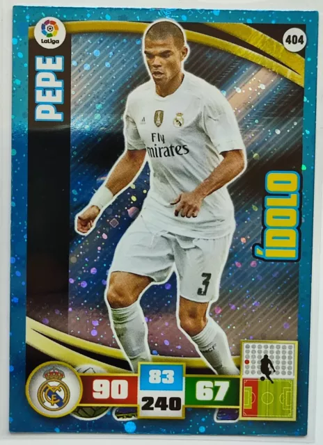 Pepe Ídolo - Panini Adrenalyn Liga 2015-2016 Real Madrid soccer futbol card #404