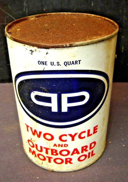 Old Pittsburgh Penn Two Cycle Outboard Motor One U.S. Quart Oil Can Empty Old Pittsburgh Penn Two Cycle Outboard Motor One U.S. Quart Oil Can Empty