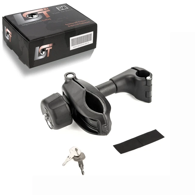 Support De Cadre Porte-vélos Verrouillable - Tube En U 25mm, Longueur 21cm, Aluminium Et Plastique, Marque LST