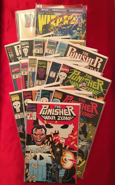 Punisher War Zone and War Journal comic books Marvel comics