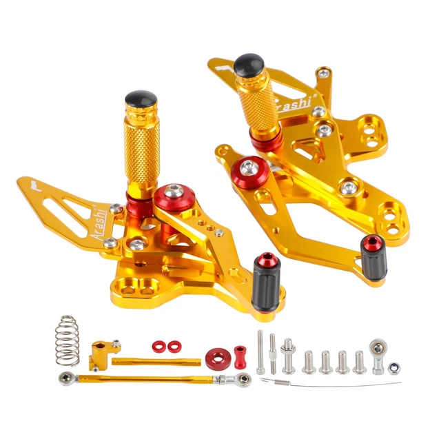 Pedane Off-road Accossato In Ergal 7075, Arancioni, Maggiorate, Per KTM EXC F 2003-2007