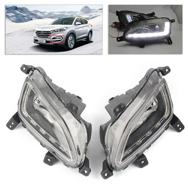 Luce di marcia diurna LED DRL Lampada guida per HYUNDAI TUCSON 2016 2017 2018 Nuova