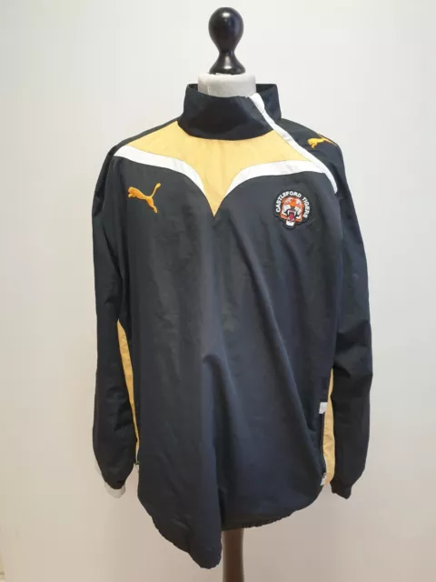 Nn860 Mens Puma Black L/Sleeve Castleford Tigers Sports Top Uk L Eu 54