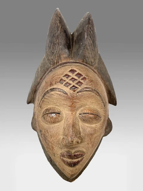 Striking Punu Mask 12" - Gabon - African Art