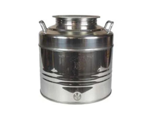 Fusto inox per olio graffato lt.30 1 pezzi Belvivere