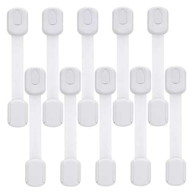 Child Safety Cabinet Locks - (10 Pack) Baby Proofing Latches to Drawer Door F...