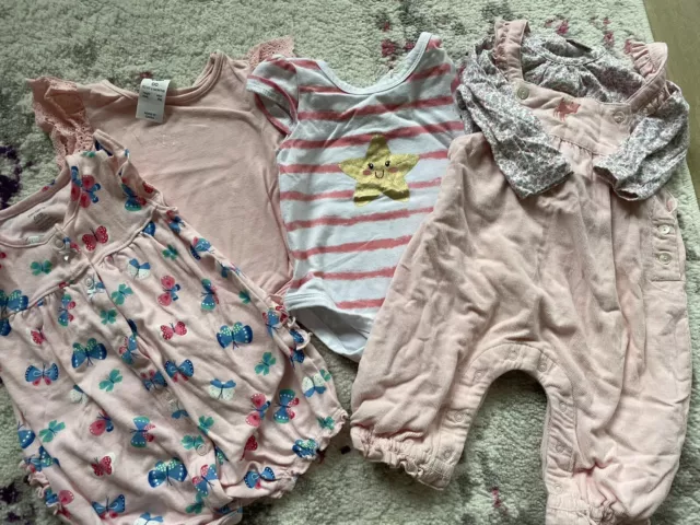 baby girl bulk 3-6m outfits Carters BQT Etc Euc