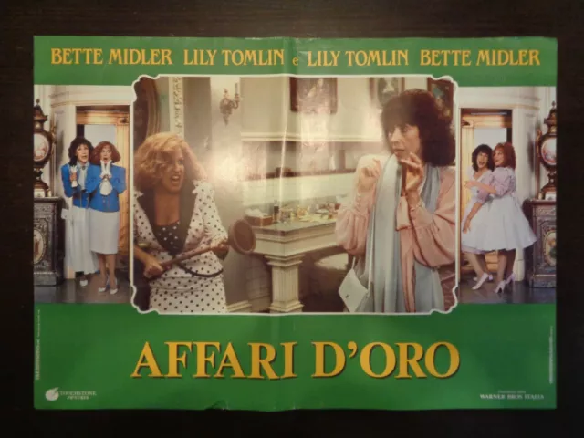 fotobusta AFFARI D'ORO (1988) B.MIDLER L.TOMLIN F.WARD  tipo LOCANDINA