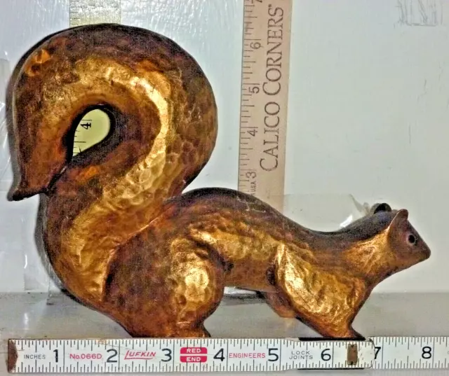 Vtg Ceramic Squirrel Figurine ~9" Long x 6½" High