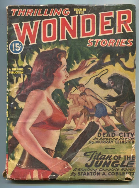 "Thrilling Wonder Stories", Pulp Science Fiction Magazine; Summer, 1946