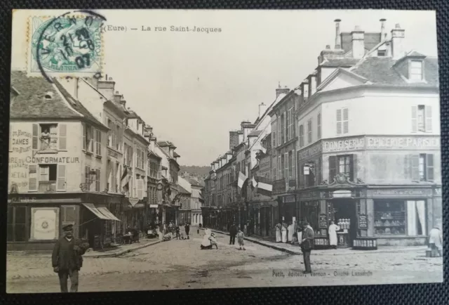 CPA 27 VERNON - La Rue Saint-Jacques