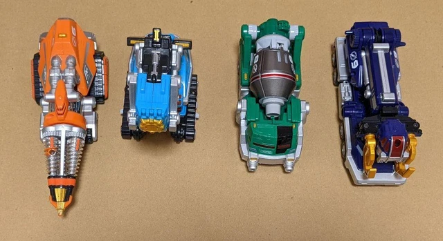 POWER RANGERS OPERATION Overdrive Boukenger DX Vehicle 4p Set Megazord ...