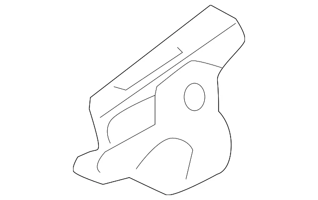 Genuine Ford Vintage Reinforcement - Cowl Side 6E5Z54024A14A