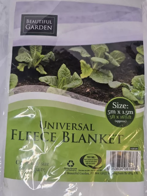 Beautiful Garden Blanket Universal Fit Fleece Cover 5m x 1.5m | 5ft x 16.5ft 2