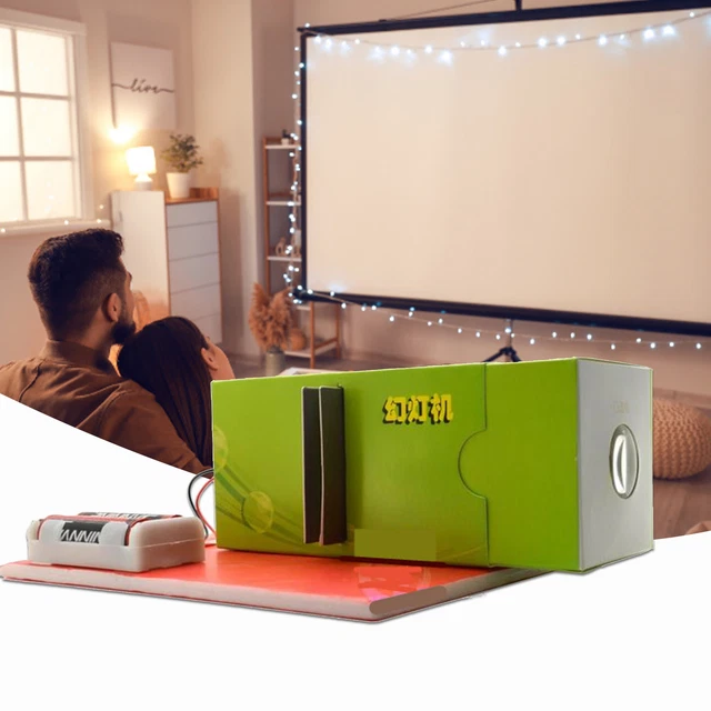 Modelo de proyector pedagógico hazlo tú mismo imagen clara hecha a mano