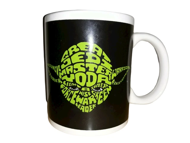 STAR WARS CERAMIC Side Darth Vader Yoda Jedi Master Coffee Mug - Main Image