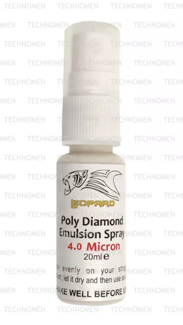4.0 Poly Diamond Emulsion Leather Strop Spray Stropping Sharpening Razor Knife