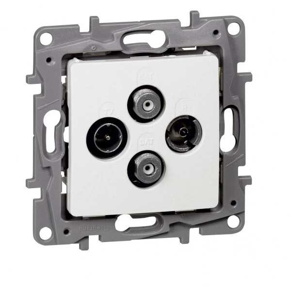 Legrand Prise TV/FM/satellite terminal Niloé blanc | Hubo