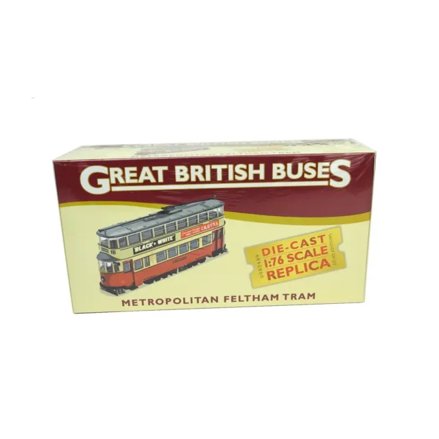 Atlas Editions Great British Buses Metropolian Feltham Tram Scale 1:76 Sealed