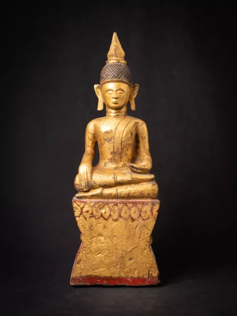Antique wooden Tai Lue Buddha from Laos, 19th century