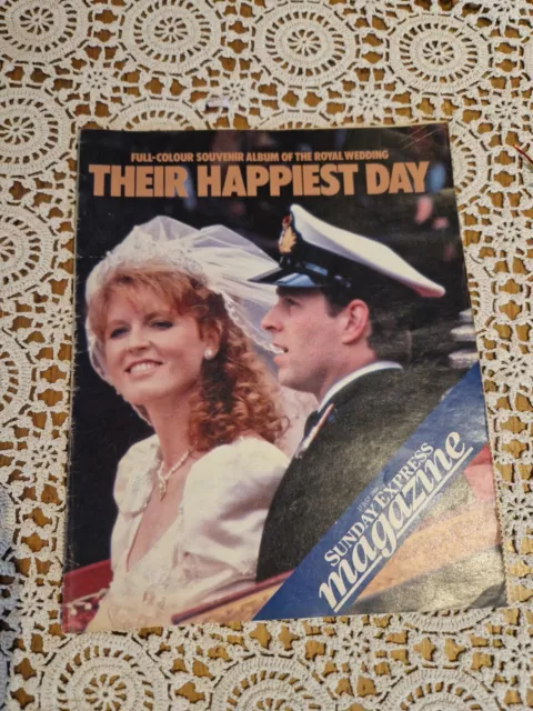 1986 Sunday Express Magazine, Royal Wedding, Prince Andrew & Fergie