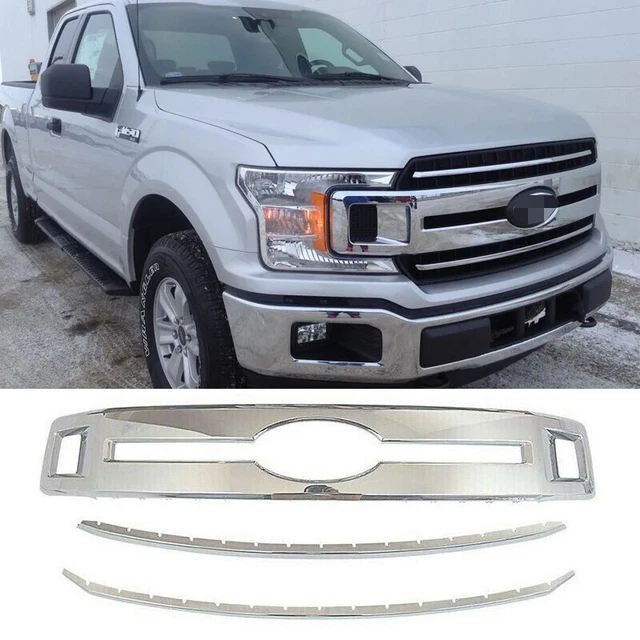 GRILLE COVERS FOR 2018 2019 2020 Ford F150 XL Front Bumper Grill Trim