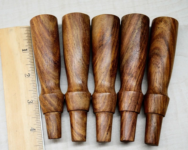 LOT OF 5 New Rosewood Socket Chisel Handles For Vintage Tool