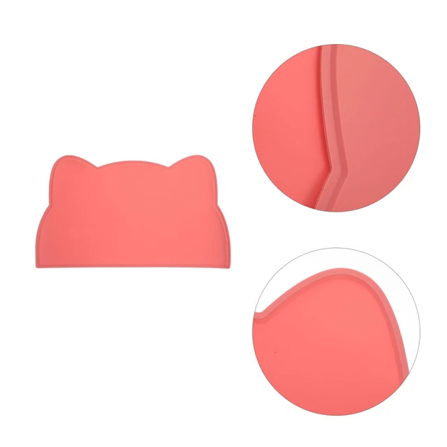 Estera de mantel impermeable para mascotas estera de cena para perros alfombra de gel de sílice rosa