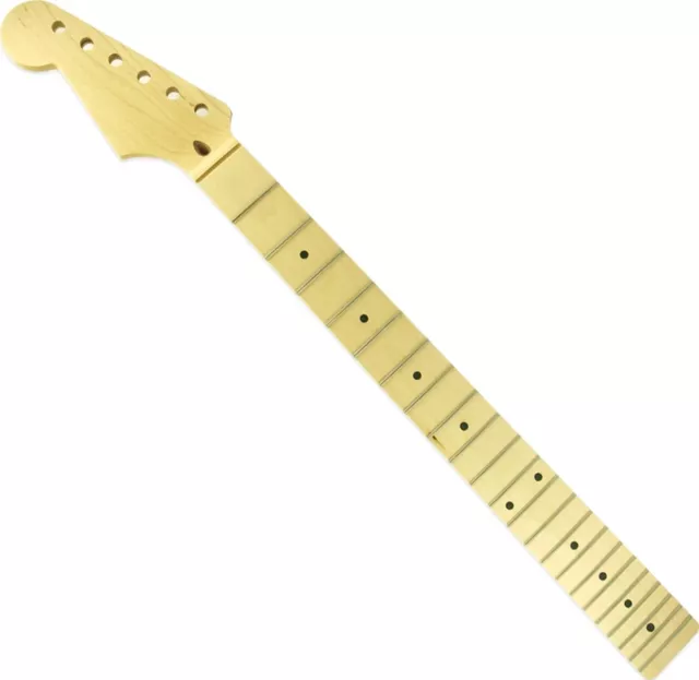 WD con licencia de Fender repuesto cuello de 22 trastes para Stratocaster Mod...